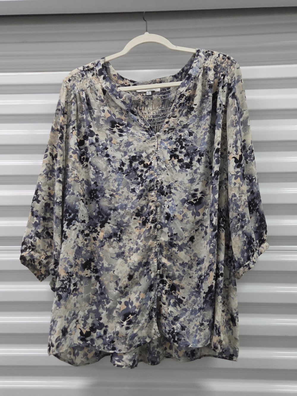 Rose + Olive Floral Blouse 2X